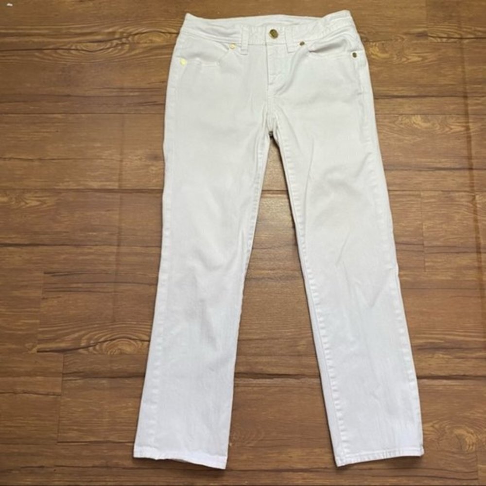 Tory Burch White Cropped Jean Women Size 25